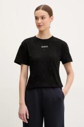 Guess pamut póló PRIMULA női, fekete, V5GI00 I3Z14 - fekete XL