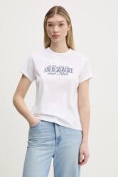 Abercrombie & Fitch pamut póló női, fehér, KI185-5058 - fehér S