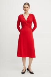 HUGO BOSS ruha piros, midi, harang alakú, 50532019 - piros S