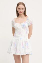 Hollister Co Hollister Co. pamut ruha fehér, mini, harang alakú, KI359-5083 - fehér XS