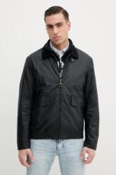 Barbour pamut kabát Newbury Wax Jacket sötétkék, átmeneti, MWX2449 - sötétkék L