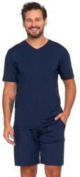 Moraj Xavier férfi bambuszpizsama, rövid, kék, S