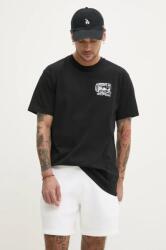 Vans pamut póló fekete, férfi, nyomott mintás, VN000NHPBLK1 - fekete L