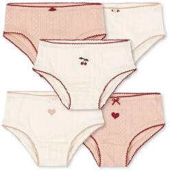 Konges Sløjd gyerek bugyi MINNA GIRL UNDERPANTS GOTS 5 db bézs, KS102816 - bézs 122-128