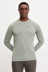 Jack Wolfskin sportos hosszú ujjú Prelight Swift zöld, sima, A63803 - zöld M