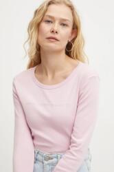 Benetton pamut hosszúujjú lila, 3GA2E16G0 - rózsaszín XS - answear - 10 990 Ft