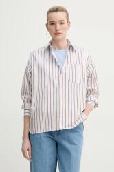 APC A. P. C. pamut ing chemise stephanie női, galléros, relaxed, COHEI. F12605 - kék 40