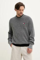 Tommy Hilfiger pamut pulóver könnyű, férfi, szürke, DM0DM20923 - szürke L