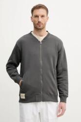 Alpha Industries felső Studio Edition Fleece Bomber szürke, férfi, sima, 156302 - szürke L