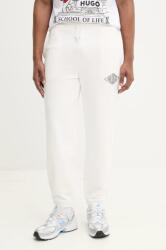 HUGO BOSS pamut melegítőnadrág fehér, férfi, sima, 50534952 - fehér XXL