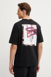 Reebok Classic pamut póló fekete, férfi, nyomott mintás, 100218827 - fekete M