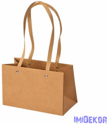 Kraft virág táska 22(h) x 10.5(sz) x 13.5(m) cm
