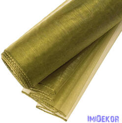  Organza szegett 20cm x 8.2m - Mohazöld