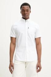 Superdry pamut ing férfi, galléros, fehér, regular, M4010944A-01C - fehér XL