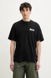 Dickies pamut póló fekete, férfi, nyomott mintás, DK0A4Z8ZBLK1 - fekete L
