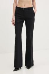 Blugirl Blumarine nadrág női, fekete, magas derekú széles, RA5154. T2968 - fekete 40