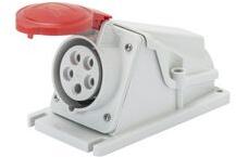 Gewiss Ipari dugalj ráépíthető 3P+N+E 32A 400V(50+60Hz) piros IP44 műanyag 6h-pozíció IEC309HP GEWISS - GW62493