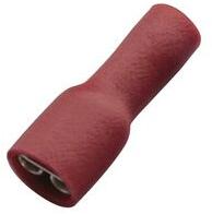 Haupa Csúszósaru 22mm hüvely teljesen szigetelt piros lapos 6, 3x0, 8 mm sárgaréz 0.5-1, 0mm2 Haupa - 260414