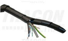 TRACON Vezetékspirál lapos 10m fekete 7-40mm TRACON - KSPI-6F