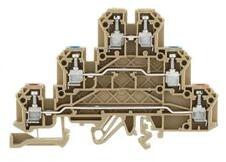 CONTA-CLIP Háromszintes sorkapocs 2, 5mm2 TS32/35 24A 250V csavaros bézs IKD2, 5/F/Q CONTA-CLIP - 2269.2