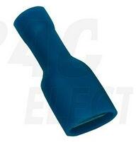 TRACON Csúszósaru 21, 7mm hüvely teljesen szigetelt 32A kék lapos 6, 3x0, 8 mm réz 1, 5-4mm2 TRACON - KTCSH6