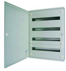 Eaton Kiselosztó PE/N-sínnel acél 4x 24M falonkívüli szürke IP30 teli ajtó BF-O-4/96-G-C EATON - 283045