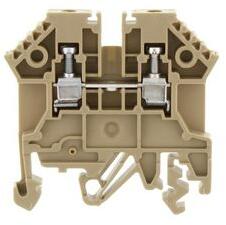 CONTA-CLIP Átmenő sorkapocs TS32/35 1-szintes 24A 0, 2-2, 5mm2/érvéghüvely bézs csavaros/ RK 2, 5 BG CONTA-CLIP - 1296.2