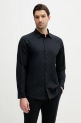 Giorgio Armani pamut ing férfi, galléros, sötétkék, regular, XM000197 AF12179 - sötétkék XXL