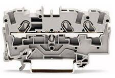 WAGO Átmenő sorkapocs TS35 1-szintes 32A 0.75-2.5mm2 szürke rugószorításos rugószorításos WAGO - 2004-1301