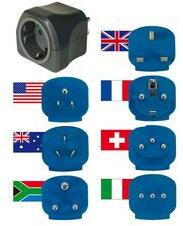 LECTRA Utazó adapter univerzális(7x)->DIN(F) többszínű 13A 250V LECTRA - 1508160