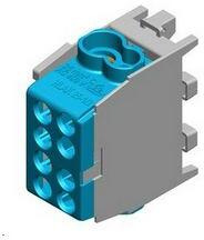 Pollmann Fővezetéki leágazókapocs 130/100A Cu/Al csavaros kék 2x25+2x16mm2 HLAK 25 1/2 M2 Pollmann - 2080137