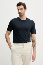 BOSS t-shirt sötétkék, férfi, sima, 50521129 - sötétkék XXL