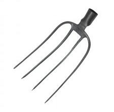 Evotools Furca Forjata Gri Carbon, 4 Dinti , Latime 8 Inch (634190) Furca