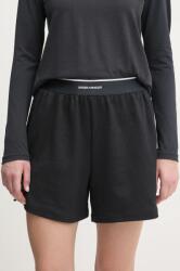 Under Armour edzős rövidnadrág Meridian fekete, nyomott mintás, magas derekú, 1390242 - fekete S