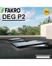Fakro Fereastra Electrica Cu Modul De Sticla Suplimentar Pentru Acoperis Terasa Deg P2 80X80 (56150)