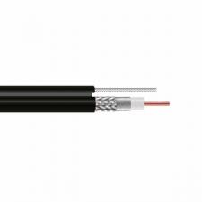 MoftX Cablu Coaxial Rg6 Negru Cu Sufa Q5+/ Rola 305Ml (60880)