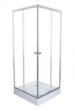 Sanotechnik Set Cabina De Dus Patrata Cu Cadita Joasa Sanotechnik Tm58 - materiale