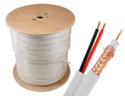MoftX Cablu Cctv Coaxial Rg59 2X0.75 Q5+ (Coaxial Cu Alimentare) / Rola 500Ml (60882)