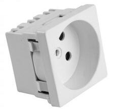  Priza Schuko 45X45Mm Pentru Canal Cablu 100X50 Meks (61018)
