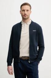 Pepe Jeans pamut melegítőfelső DUKE BOMBER sötétkék, férfi, sima, PM582836 - sötétkék L