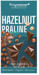 Bio Benjamin bio vegán csokoládé mogyorós pralinéval hozzáadott cukor nélkül, édesítőszerrel 60g