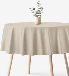 Goldea față de masă decorativă malaga - cafea natural - rotundă Ø 160 cm Fata de masa