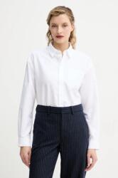 APC A. P. C. pamut ing chemise boyfriend brodee női, galléros, fehér, relaxed, COECK. F12550 - fehér 40