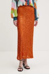 Never Fully Dressed szoknya Rust Sequin Dorris narancssárga, maxi, egyenes, NFDSK634 - narancssárga S