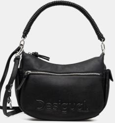 Desigual kézitáska HALF ASTANA BLACK fekete, 25SAXPBX - fekete Univerzális méret