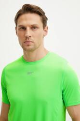 Reebok futós póló zöld, sima, 100222456 - zöld M
