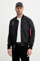 Alpha Industries bomber dzseki MA-1 TT Flying Tigers fekete, átmeneti, 156129 - fekete S