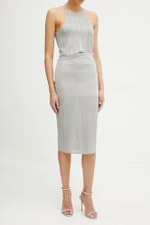 Armani Exchange szoknya szürke, midi, egyenes, XW000113 AF11957 - szürke XS