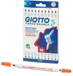 GIOTTO Флумастри 10 цвята Turbo Dobble