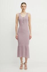 TWINSET ruha rózsaszín, midi, testhezálló, 251TT3140 - rózsaszín XS
